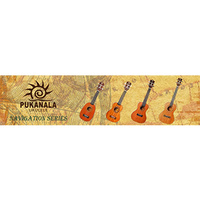 PU-PU-NVT Pukanala Navigation Series Tenor Ukulele, Mahogany Body, Compass Design, Binding, Satin Finish