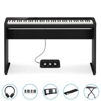 Casio Privia Px-S1100Bk Compact Digital Piano (Black) Bundle Incl Cs68 Wooden Stand + Sp34 Tri-Pedal + Bonus Accessories