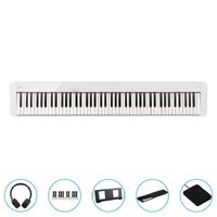 Casio Px-S1100We Privia Compact Digital Piano (White) W/ Bonus Accessories