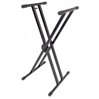 MAESTRO DELUXE CLAMP DOUBLE BRACED KEYBOARD STAND