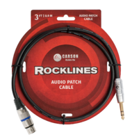 Carson Rad33St Rocklines 3' Audio Cable 