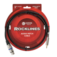 Carson Rocklines RAD35 3.5 Stereo (m) to XLR (f) 3 Foot