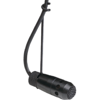 Hanging Choir Condenser with In-Line Preamp with XLR-Type Connector, 25-ft Cable, Black