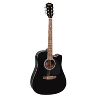 Redding Dreadnought electric/acoustic with Venetian cutaway.