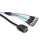 HOSA VGA Breakout, DE15 to BNC, 3 ft