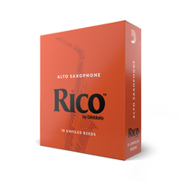 Rico By D'Addario Alto Sax Reeds, Strength 2, 10-Pack