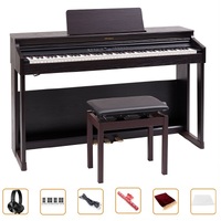 Roland Rp701Dr Digital Home Piano Dark Rosewood W/ Bench And Bonus Bundle