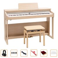 Roland RP701LA Digital Home Piano - Light Ash w/ Bench and Bonus Bundle