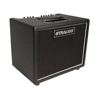 Strauss 60 Watt Acoustic Guitar Amplifier Combo with Effects (Black)
