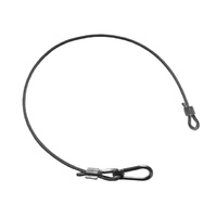 Galvanised Safety Cable with Snap Hooks.