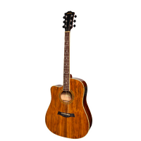 Sanchez Left Handed Acoustic-Electric Dreadnought Cutaway Guitar Gloss (Rosewood)