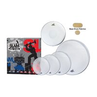 Slam Single Ply Clear Medium Weight Drum Head Pack 10"T/12"T/16"T/14"S/22"BD