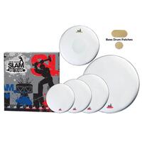 Slam 2-Ply Coated Drum Head Pack - 10"T/12"T/14"T/14"S/22"BD