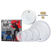 Slam Hydraulic Clear Drum Head Pack - 10"T/12"T/14"T/14"S/22"BD