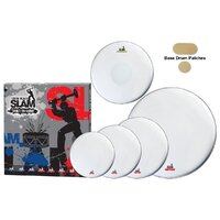 Slam Hydraulic Clear Drum Head Pack - 12"T/13"T/16"T/14"S/22"BD