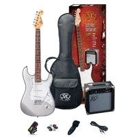 SX SE1SKMS ELECTRIC GUITAR KIT Metallic Silver 