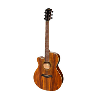 Sanchez Left Handed Acoustic-Electric Small Body Cutaway Guitar Gloss (Rosewood)