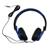 SoundArt Compact Fold-Away Stereo Headphones (Blue)
