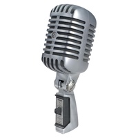 Shure SHR-55SHSERIESII Microphone Dynamic Lo Z Classic Birdcage Appearance