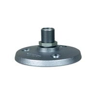 Shure SHR-A13HD MountingFlange HeavyDuty-Silvr 5/8" 27 TPI Thread for MicClip or Gooseneck;3 Screw Holes