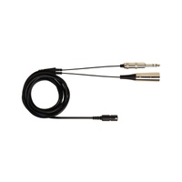 Headphone Cable for BRH440M / BRH441M w/ Neutrik 3 pin XLR Male & 1/4"