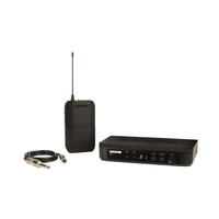 Shure SHR-BLX14K14 Wireless Guitar System BLX1 Tx; WA302 Cable; BLX4 Rx Auto Setup: 614-638MHz