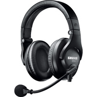 Dual-Sided Broadcast Headset with Dynamic Microphone Less Cable