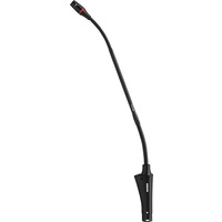 Shure SHR-CVG12S-BC Microphone Condenser Black 12" Gooseneck; Cardioid w/ Inline Pre-Amp, Mute Switch, LED