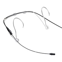 Shure DuraPlex Omni Headset Mic Omnidirectional Condenser; Black; MTQG Conn