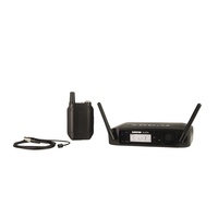 Shure SHR-GLXD1493 Wireless Digital Lapel System GLXD1 Tx; WL93 Mic; GLXD4 Rx Auto Setup: 2.4GHz