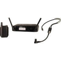 Shure SHR-GLXD14S35 Wireless Dig Headworn System GLXD1 Tx; SM35 Mic; GLXD4 Rx Auto Setup: 2.4GHz