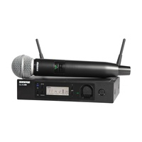 Wireless Dig Handheld System GLXD2 Tx; SM58 Mic; GLXD4R Rx Auto Setup: 2.4GHz