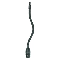 Shure SHR-MX202BC Microphone Condenser LoZ Black Overhead Hanging Cardioid With Attached In-Line Preamp
