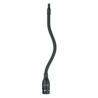 Shure SHR-MX202BS Microphone Condenser LoZ Black Overhead Hanging SuperCardioid With Attached In-Line Preamp