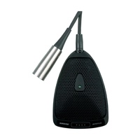 Shure SHR-MX393C Microphone Condenser LoZ Black Boundary Half Cardioid Logic Switch;Detachable Cable