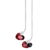Shure SHR-SE535-RD Stereo In-ear Earphones, Sound Isolating, Red
