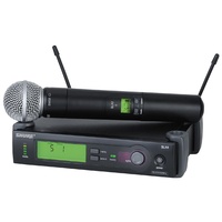 Shure SHR-SLX24B58J3 Wireless Microphone System SLX2/Beta58 & SLX4 572-596MHz
