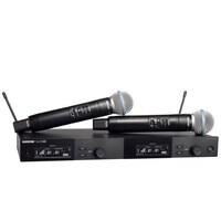 Shure Wireless Dig Handheld System Dual Channel; SLXD2 Tx; Beta58 Mic;SLXD4D Rx;520-564MHz