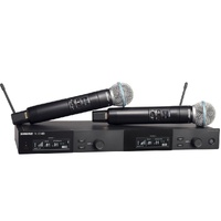 Shure SLXD4D Dual Digital Wireless Receiver + 2 × SLXD2/SM58 Handheld Transmitters (H57 Band 520–564 MHz)