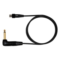 Wireless Mic Acc: RA Jack to Lock Ring TA4F; Gold Plated Plug; Instrument Cable 910mm