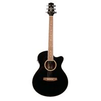 Ashton SL29CEQBK Slimline Acoustic Guitar with Cutaway and EQ
