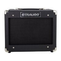 Strauss Legacy 15 Watt Solid State Bass Guitar Practice Amplifier (Black)