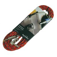 SoundArt 6m Guitar / Instrument Lead with Jack to Angled Jack Plugs
