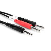 Insert Cable, 1/4 in TRS to Dual 1/4 in TS, 2 m