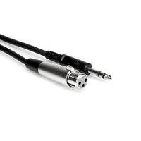 Balanced Interconnect, XLR3F to 1/4 in TRS, 15 ft