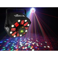 3 in one moving beam, laser and strobe effect