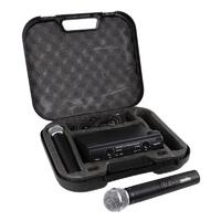 Soundart Dual Channel Hand-Held Wireless Microphone Set With Case & 2 Mics