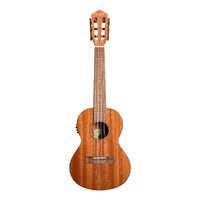 Tiki T6E-C-NGL 6 String Mahogany Solid Electric Ukulele w/ Hard Case (Natural Gloss)