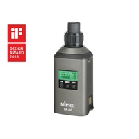 MIPRO Rechargeable Plug-on Digital Transmitter with XLR input. For direct connection to measurement