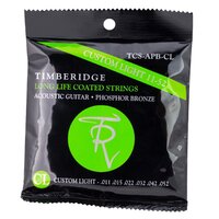Timberidge TCS-APB-CL Custom Light Phosphor Bronze Long Life Coated Acoustic Guitar Strings (11-52)